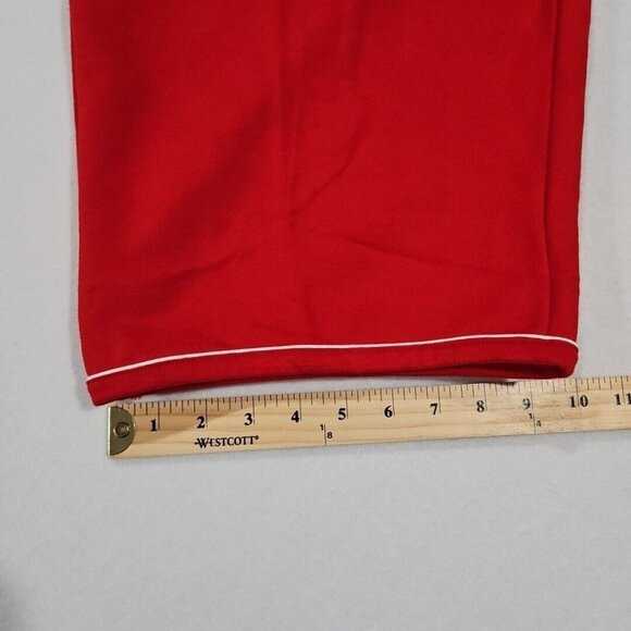 Lauren Ralph Lauren Pants Womens 3X Red Wide Leg Capri Drawstring Sweatpants - Picture 9 of 10